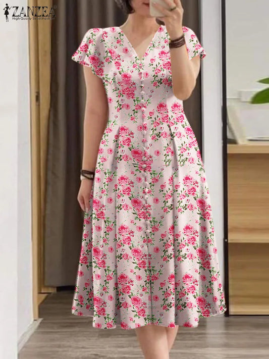 NDM Floral Dress ZANZEA
